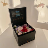 Film Recording Player with Preserved Flowers
