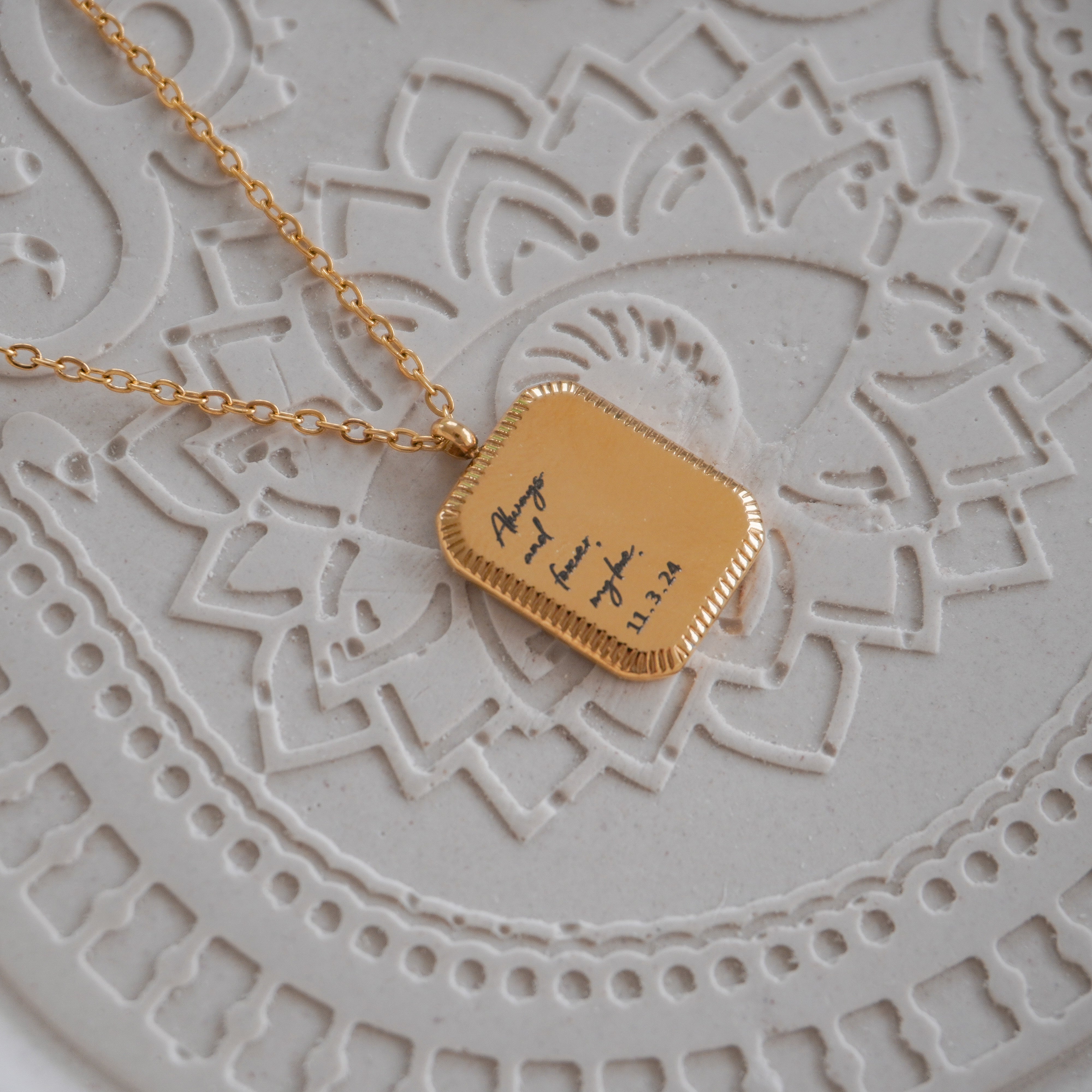 Personalized Love Note Necklace
