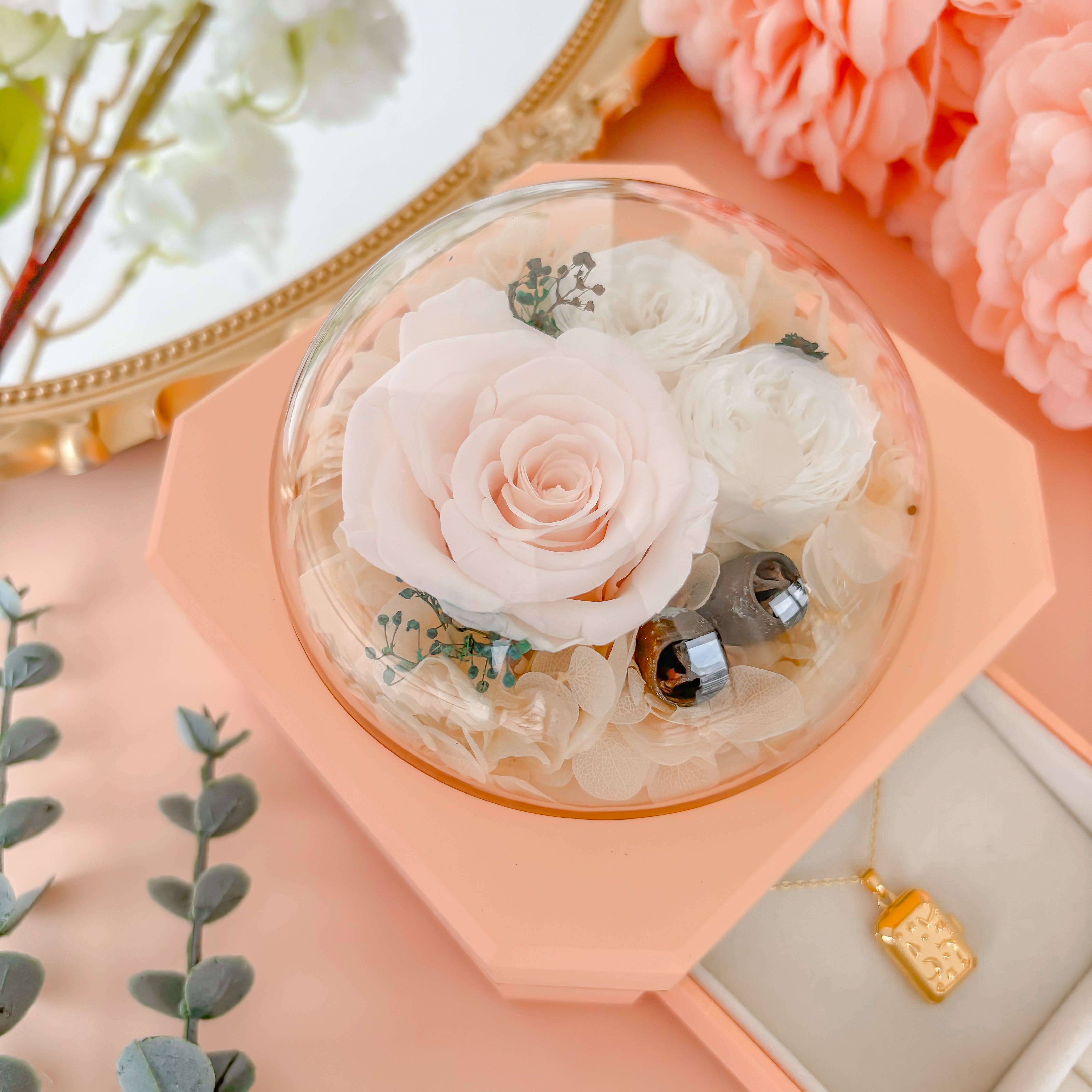 Preserved Flower Jewelry Box