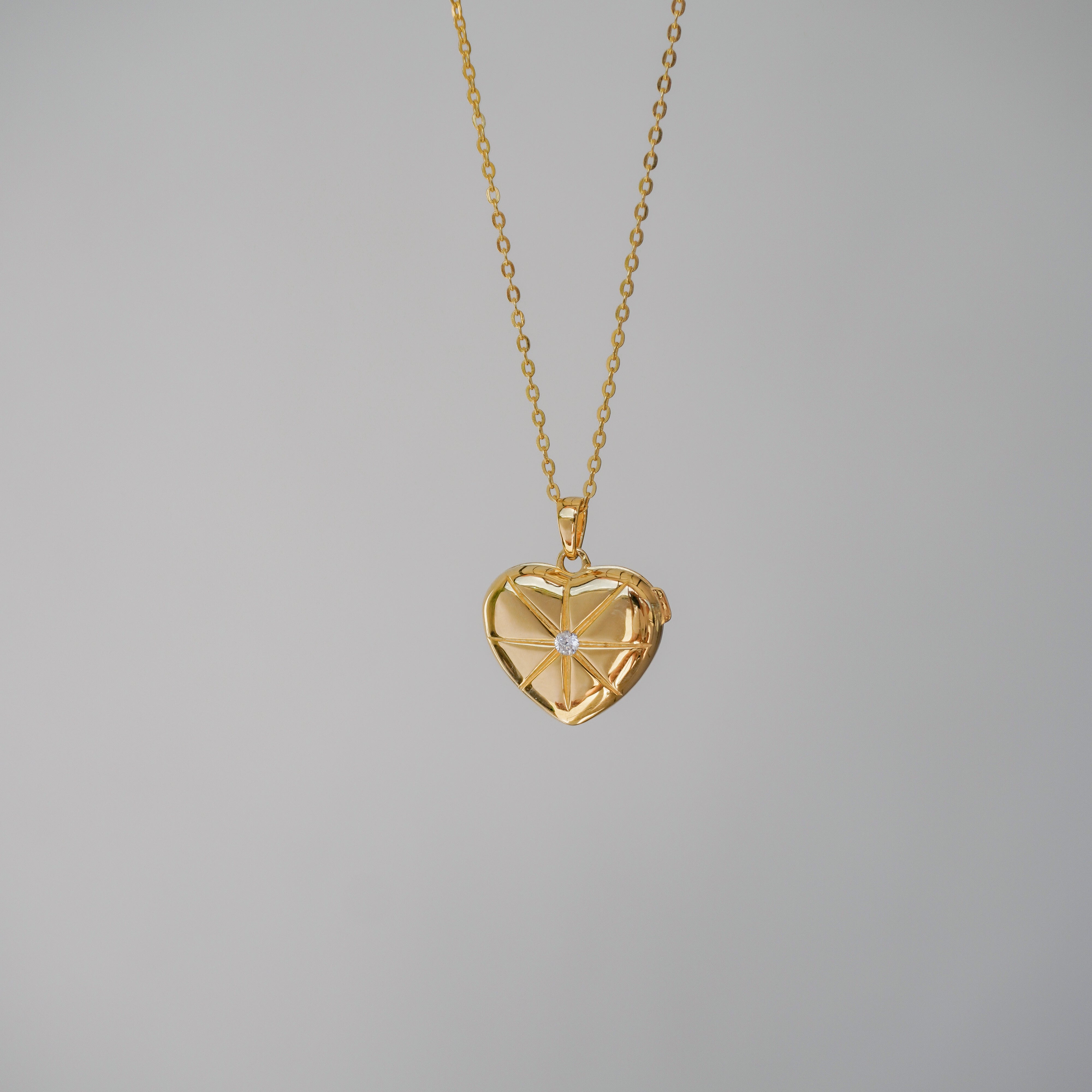 Classic Heart Locket Necklace