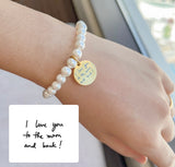 Personalized Handwritten Pearl Bracelet