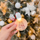 Personalized Christmas Light Up Ornament