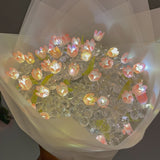 Tulips in Spring Collection : Glass Tulip Light Bouquet