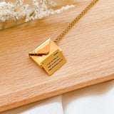 Personalized Letter Envelope Necklace